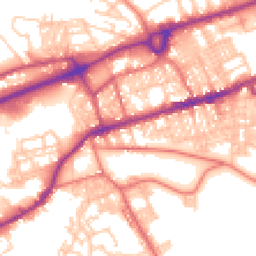 Daytime road noise heatmap for BB8 0BS
