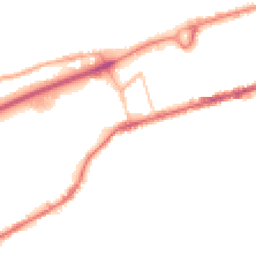 Night-time road noise heatmap for BB8 0BT