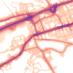 Daytime road noise heatmap for BB8 0BX