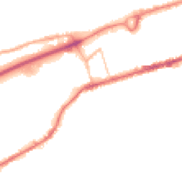 Night-time road noise heatmap for BB8 0BX