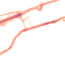 Night-time road noise heatmap for BB8 0DB