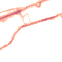 Night-time road noise heatmap for BB8 0DD