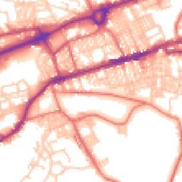Daytime road noise heatmap for BB8 0DE