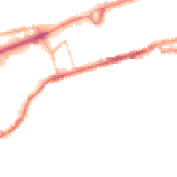 Night-time road noise heatmap for BB8 0DE