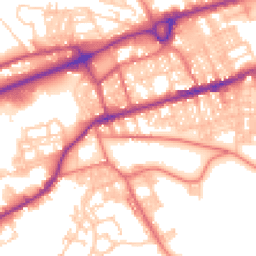 Daytime road noise heatmap for BB8 0DF