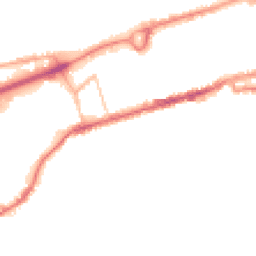 Night-time road noise heatmap for BB8 0DG