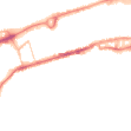 Night-time road noise heatmap for BB8 0DJ