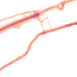 Night-time road noise heatmap for BB8 0DR