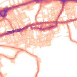 Daytime road noise heatmap for BB8 0EF