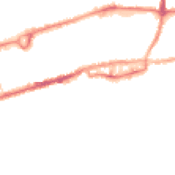 Night-time road noise heatmap for BB8 0EN