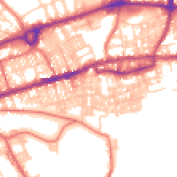 Daytime road noise heatmap for BB8 0ES