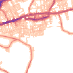 Daytime road noise heatmap for BB8 0HD