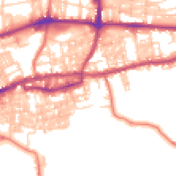 Daytime road noise heatmap for BB8 0JH
