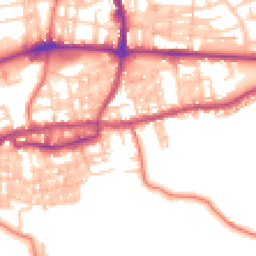 Daytime road noise heatmap for BB8 0JL