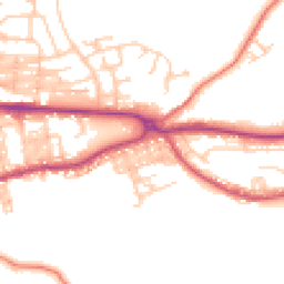 Daytime road noise heatmap for BB8 0PA