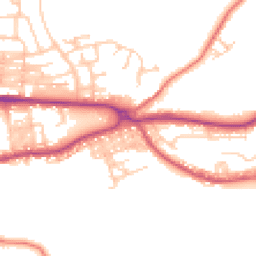 Daytime road noise heatmap for BB8 0PL