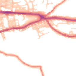 Daytime road noise heatmap for BB8 0PT