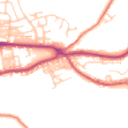 Daytime road noise heatmap for BB8 0PX