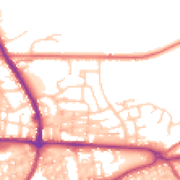 Daytime road noise heatmap for BB8 0QT