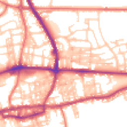 Daytime road noise heatmap for BB8 0RQ