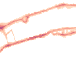 Night-time road noise heatmap for BB8 0RY
