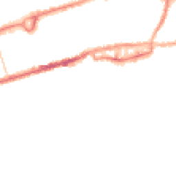 Night-time road noise heatmap for BB8 0TD