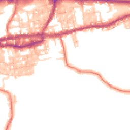 Daytime road noise heatmap for BB8 0TW