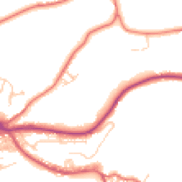 Daytime road noise heatmap for BB8 7AA