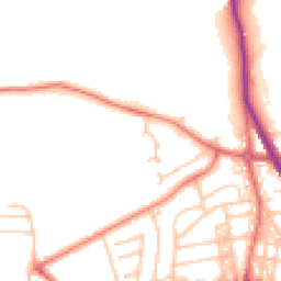 Daytime road noise heatmap for BB8 7GP