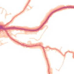 Daytime road noise heatmap for BB8 7HY