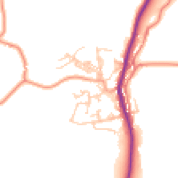 Daytime road noise heatmap for BB8 7JZ