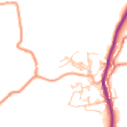 Daytime road noise heatmap for BB8 7LF