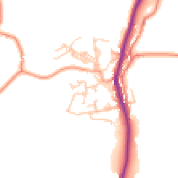 Daytime road noise heatmap for BB8 7NZ