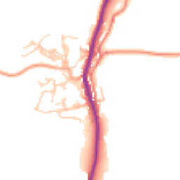 Daytime road noise heatmap for BB8 7PE