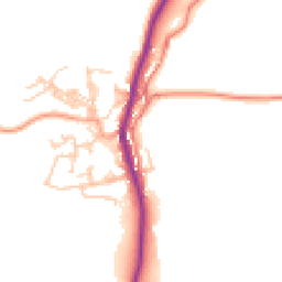 Daytime road noise heatmap for BB8 7QP