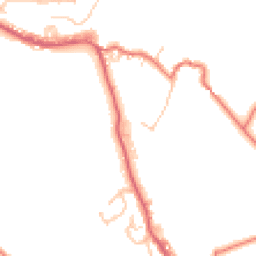Daytime road noise heatmap for BB8 8BL