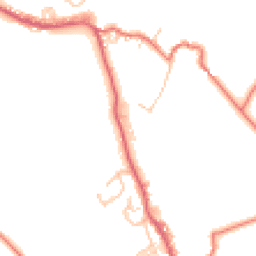 Daytime road noise heatmap for BB8 8BN