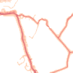 Daytime road noise heatmap for BB8 8BS