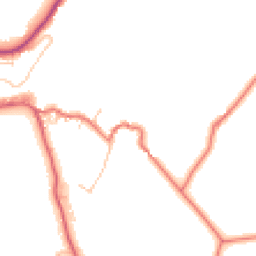 Daytime road noise heatmap for BB8 8BU