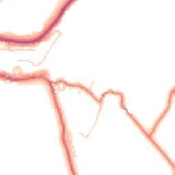 Daytime road noise heatmap for BB8 8BX