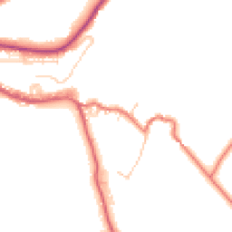 Daytime road noise heatmap for BB8 8DA