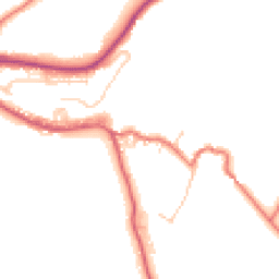 Daytime road noise heatmap for BB8 8DE