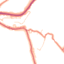 Daytime road noise heatmap for BB8 8DF