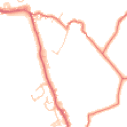 Daytime road noise heatmap for BB8 8EX