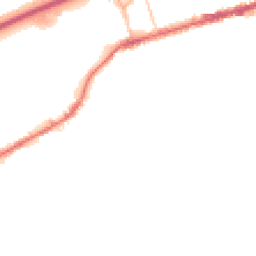Night-time road noise heatmap for BB8 8EY