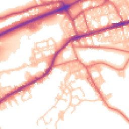 Daytime road noise heatmap for BB8 8FB