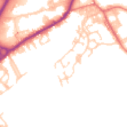 Daytime road noise heatmap for BB8 8FF