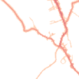 Daytime road noise heatmap for BB8 8PD