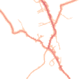 Daytime road noise heatmap for BB8 8PG