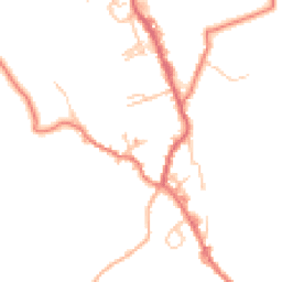 Daytime road noise heatmap for BB8 8PQ